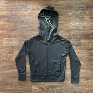 The North Face Hoodie Women's Sz M Gray Lanna Pullover Cowl Mock Neck Sweatshirt